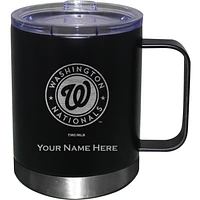 Black Washington Nationals 12oz. Personalized Stainless Steel Lowball with Handle