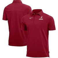 Men's Nike Heathered Crimson Alabama Crimson Tide 2022 Coach Performance Polo