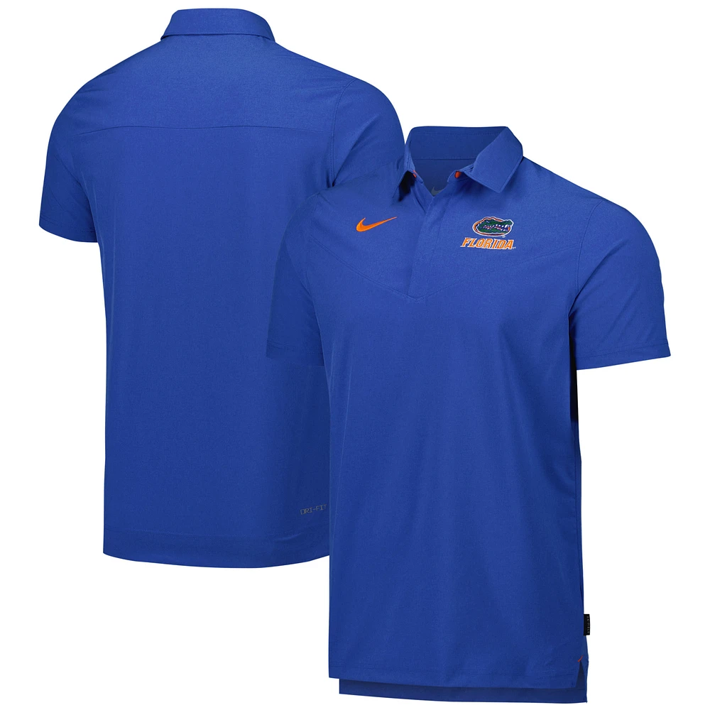 Men's Nike Heathered Royal Florida Gators 2022 Coach Performance Polo