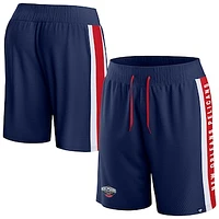 Men's Fanatics Navy New Orleans Pelicans Referee Iconic Mesh Shorts