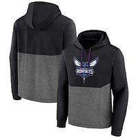 Men's Fanatics Black Charlotte Hornets Winter Camp Pullover Hoodie