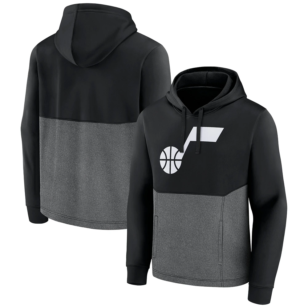 Men's Fanatics Black Utah Jazz Winter Camp Pullover Hoodie