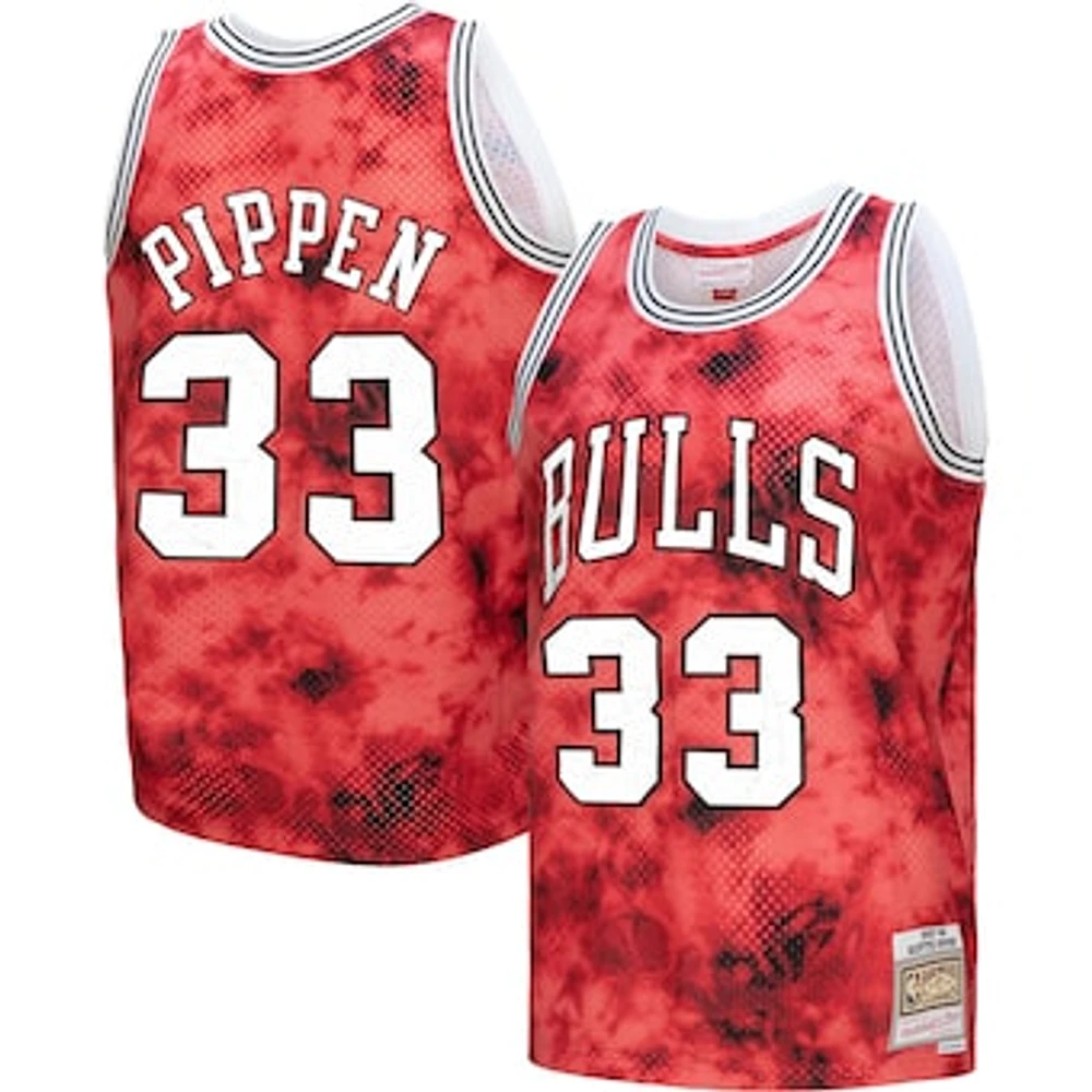 Men's Mitchell & Ness Scottie Pippen Red Chicago Bulls 1997/98 Hardwood Classics Galaxy Swingman - Jersey