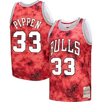 Men's Mitchell & Ness Scottie Pippen Red Chicago Bulls 1997/98 Hardwood Classics Galaxy Swingman - Jersey