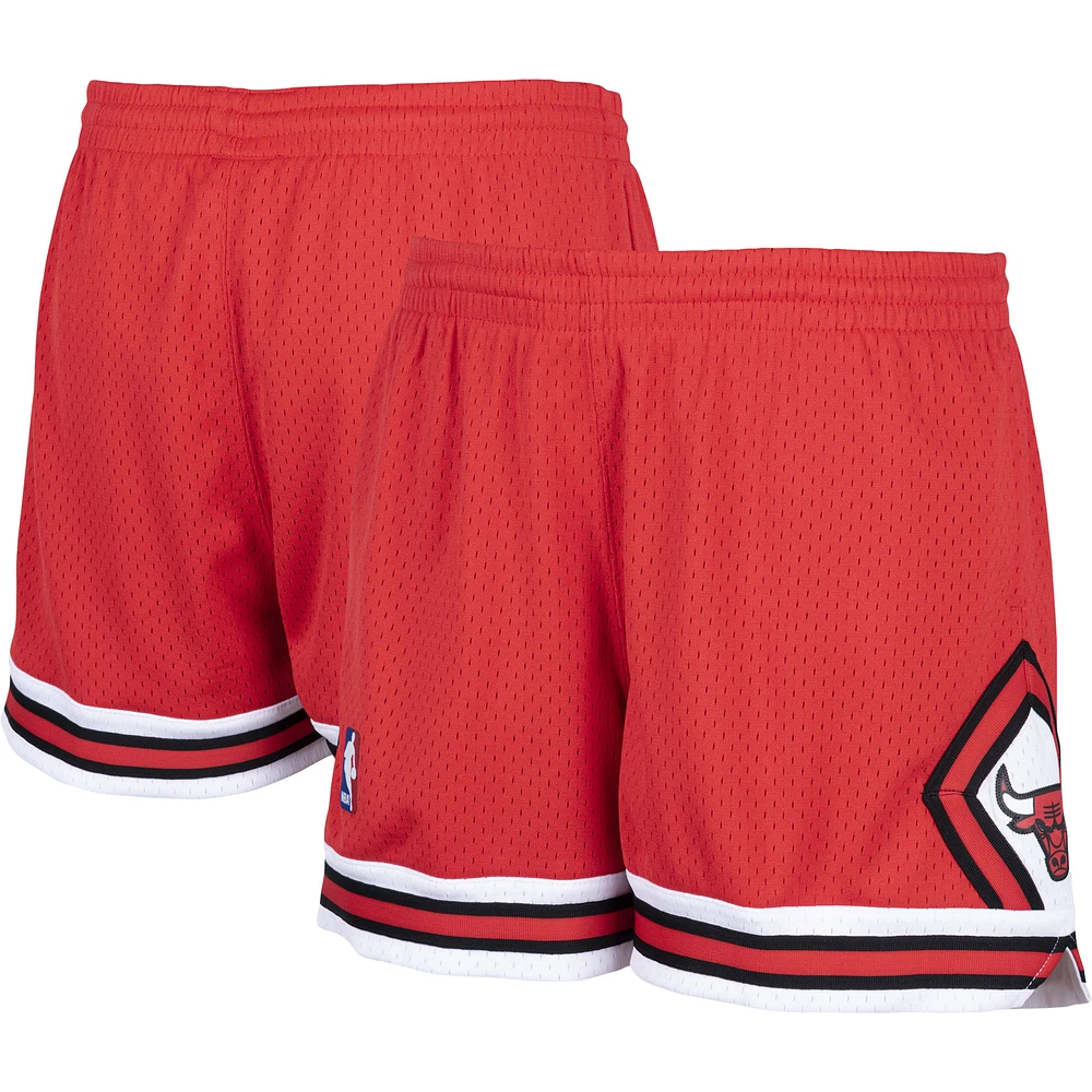 Women's Mitchell & Ness Red Chicago Bulls Hardwood Classics Jump Shot - Shorts