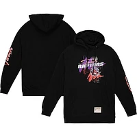 Men's Mitchell & Ness Black Toronto Raptors Hardwood Classics Hyper Hoops - Pullover Hoodie