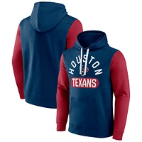 Men's Fanatics Navy Houston Texans Extra Point Pullover Hoodie