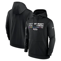 Men's Nike Black Washington Commanders 2022 NFL Crucial Catch - Therma Performance Pullover Hoodie