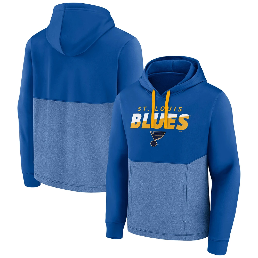 Men's Fanatics Blue St. Louis Blues Slash Attack Pullover Hoodie