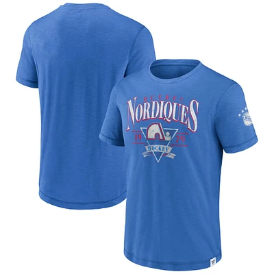 Men's Fanatics Royal Quebec Nordiques Vintage Elusive T-Shirt