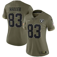 Women's Nike Darren Waller Olive Las Vegas Raiders Salute To Service Limited Jersey