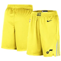 Men's Nike Gold 2019/20 Utah Jazz Icon Edition Swingman Shorts