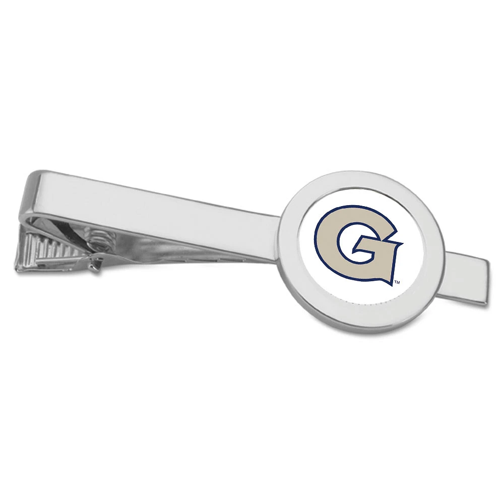 Silver Georgetown Hoyas Tie Bar