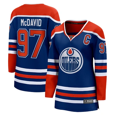 Women's Fanatics Connor McDavid Royal Edmonton Oilers Home