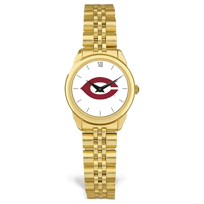 Women's Gold UChicago Maroons Medallion Rolled Link Bracelet Wristwatch