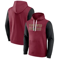 Men's Fanatics Garnet Atlanta United FC To Victory Pullover Hoodie