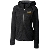 Women's Cutter & Buck Heathered Charcoal Wisconsin-Milwaukee Panthers Mainsail Full-Zip Hoodie