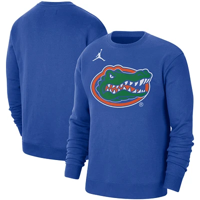 Men's Jordan Brand Royal Florida Gators Wordmark Pullover Sweatshirt