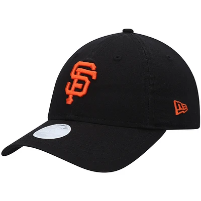 Women's New Era Black San Francisco Giants Team Logo Core Classic 9TWENTY Adjustable Hat