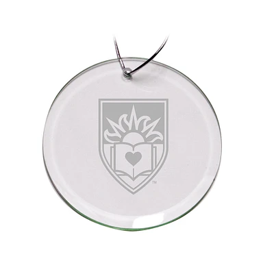 Lehigh Mountain Hawks 3'' Team Glass Round Ornament