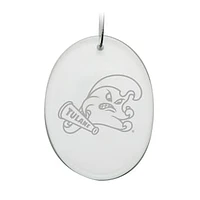 Tulane Green Wave 2.75'' x 3.75'' Glass Oval Ornament
