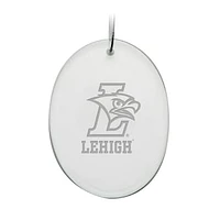 Lehigh Mountain Hawks 2.75'' x 3.75'' Glass Oval Ornament