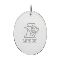 Lehigh Mountain Hawks 2.75'' x 3.75'' Glass Oval Ornament