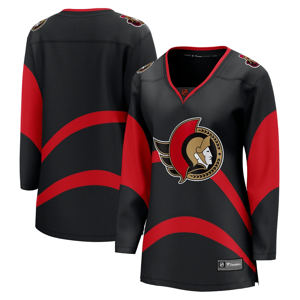 Women's Fanatics Black Ottawa Senators - Special Edition 2.0 Breakaway Blank Jersey