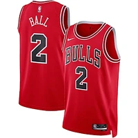 Unisex Nike Lonzo Ball Red Chicago Bulls Swingman Jersey - Icon Edition