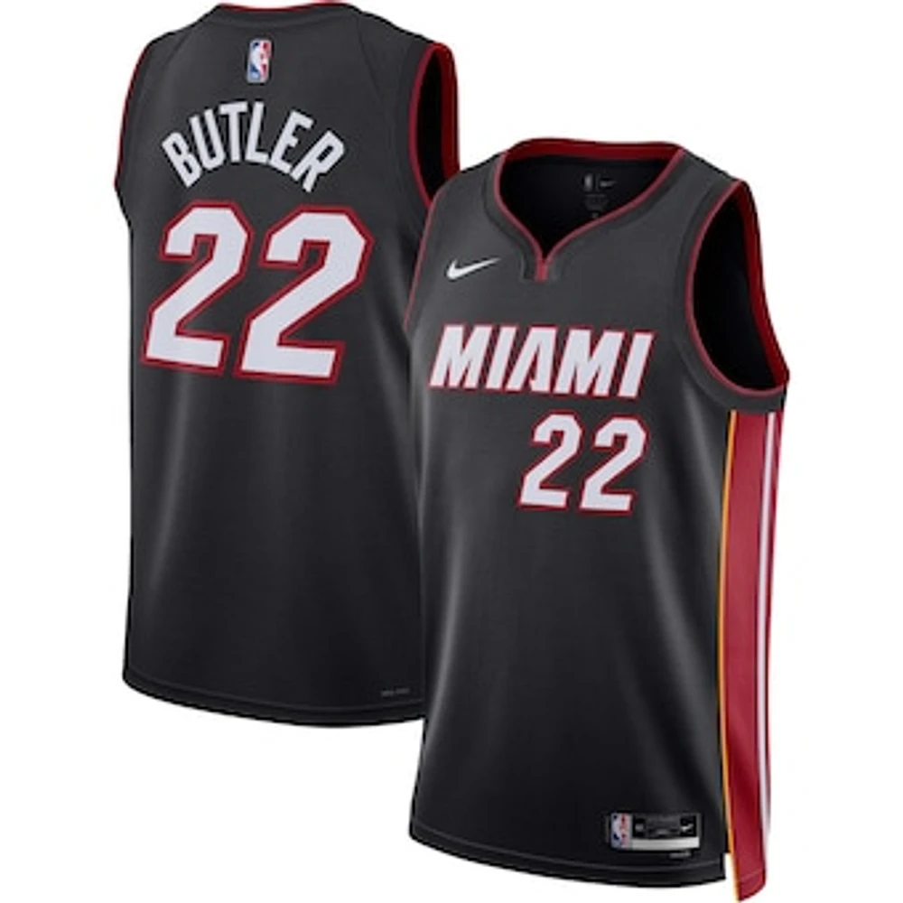 Unisex Nike Jimmy Butler Black Miami Heat Swingman Jersey - Icon Edition