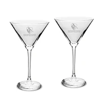 Johns Hopkins Blue Jays Two-Piece Traditional 10oz. Martini Glass Set