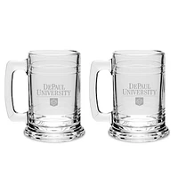 DePaul Blue Demons 15oz. 2-Piece Colonial Tankard Set