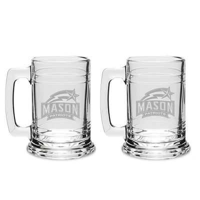 George Mason Patriots 15oz. 2-Piece Colonial Tankard Set