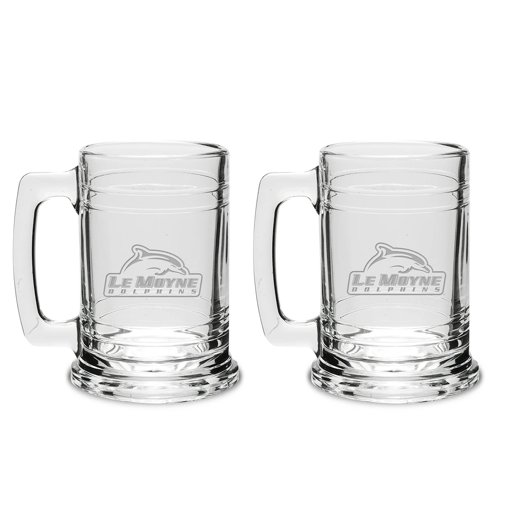 Le Moyne Dolphins 15oz. 2-Piece Colonial Tankard Set