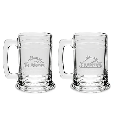Le Moyne Dolphins 15oz. 2-Piece Colonial Tankard Set