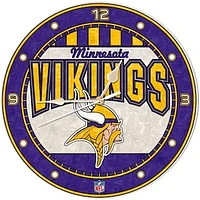 Minnesota Vikings 12" Art-Glass Wall Clock