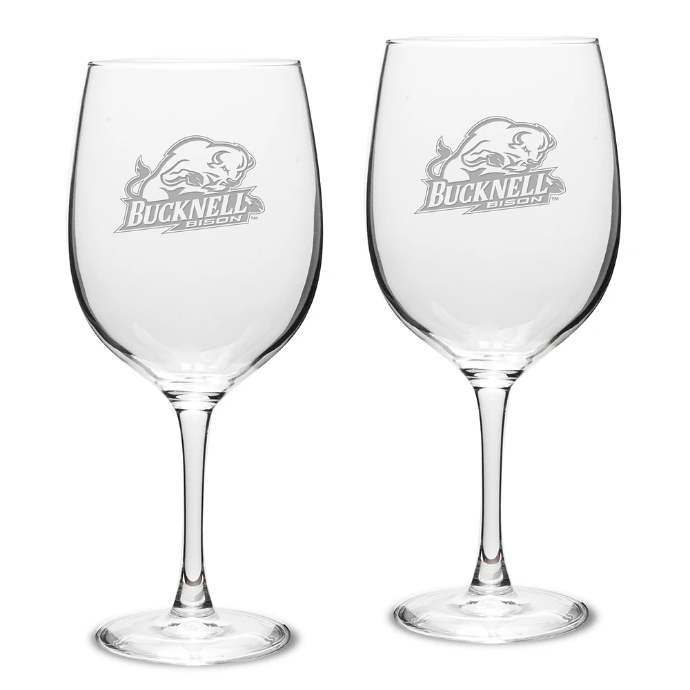 Bucknell Bison 19oz. 2-Piece Traditional Robusto Red Wine Table Glass Set