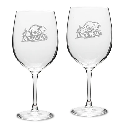 Bucknell Bison 19oz. 2-Piece Traditional Robusto Red Wine Table Glass Set