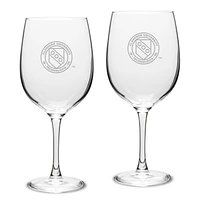 Clarkson Golden Knights 19oz. 2-Piece Traditional Robusto Red Wine Table Glass Set