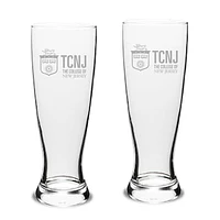 College of New Jersey Lions 23oz. 2-Piece Stylish University Pilsner Set