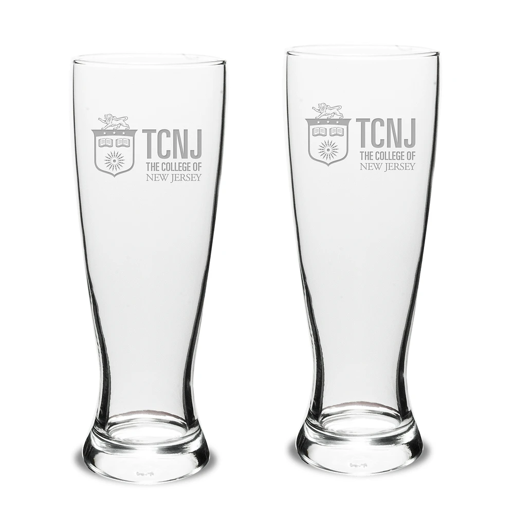 College of New Jersey Lions 23oz. 2-Piece Stylish University Pilsner Set