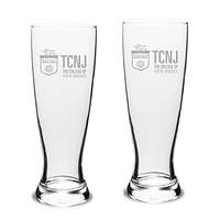 College of New Jersey Lions 23oz. 2-Piece Stylish University Pilsner Set