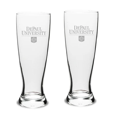 DePaul Blue Demons 23oz. 2-Piece Stylish University Pilsner Set