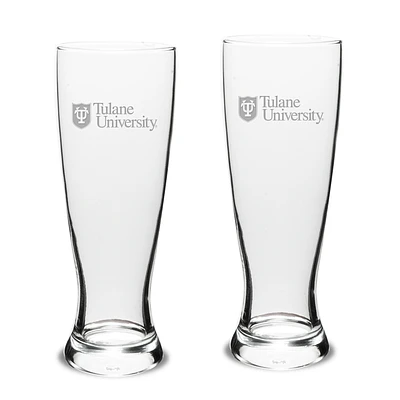 Tulane Green Wave Team 23oz. 2-Piece Stylish University Pilsner Set