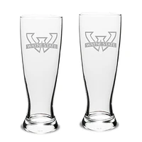 Wayne State Warriors 23oz. 2-Piece Stylish University Pilsner Set