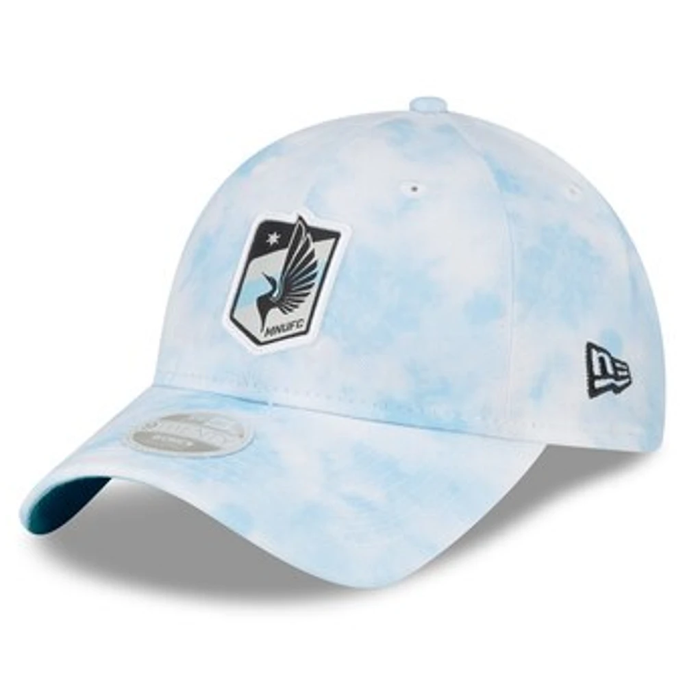 Women's New Era Light Blue Minnesota United FC Tie-Dye 9TWENTY Adjustable Hat