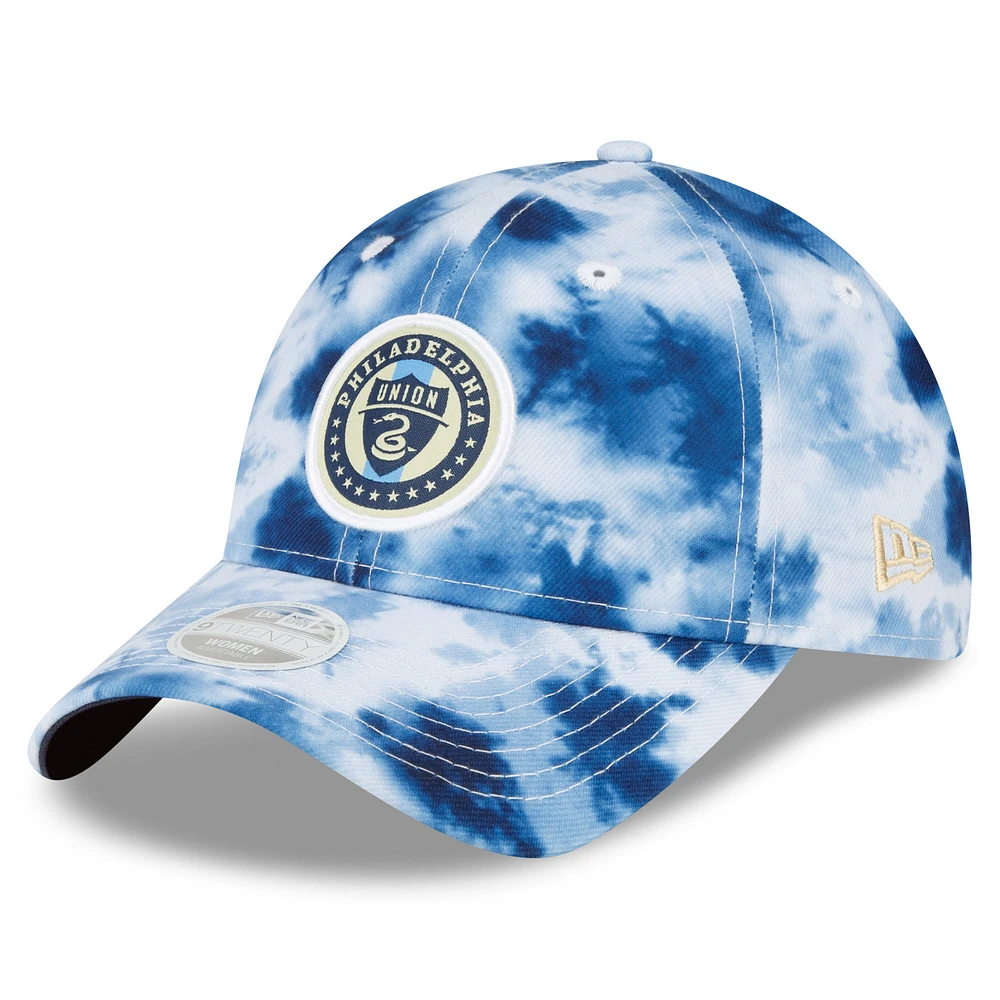 Women's New Era Navy Philadelphia Union Tie-Dye 9TWENTY Adjustable Hat