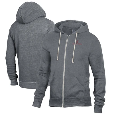 Men's Gray Santa Clara Broncos Rocky Full-Zip Hoodie