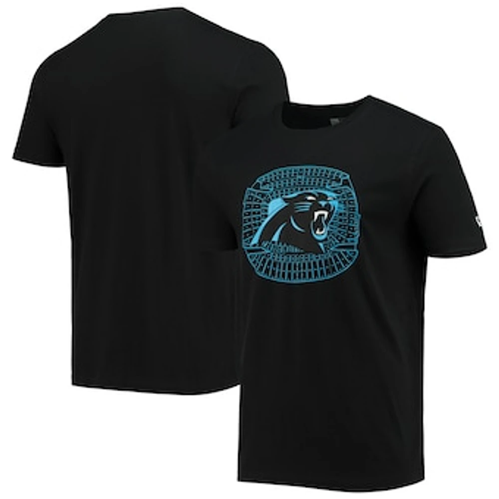 Men's New Era Black Carolina Panthers Stadium T-Shirt