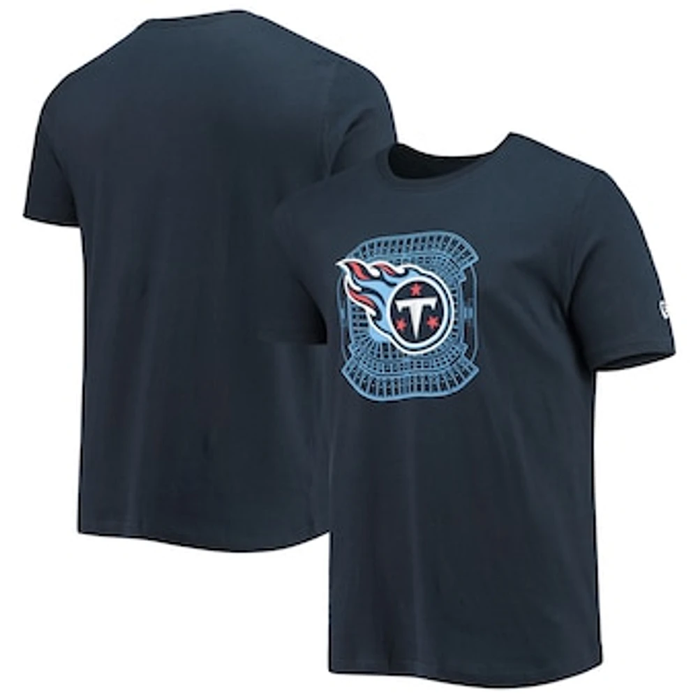 Men's New Era Navy Tennessee Titans Stadium T-Shirt